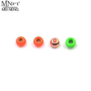 

MNFT 200pcs 3.2mm Brass Bead Brass Raw / Orange / Bright Green Color Fly Tying Material Fly Fishing Colored Nymph Beads