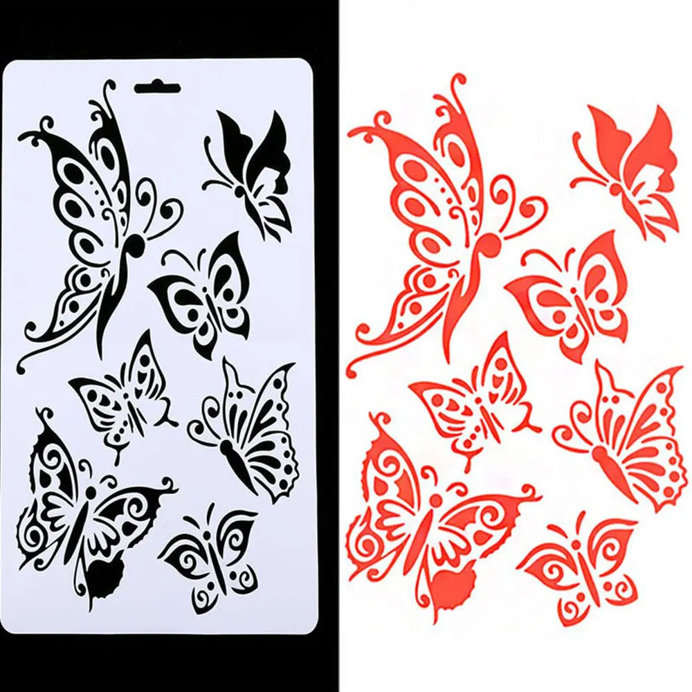 

Butterfly Stencils for Wall Painting DIY Craft Layering Stencils Scrapbooking Photo album Paper Card Making Craft Decorative