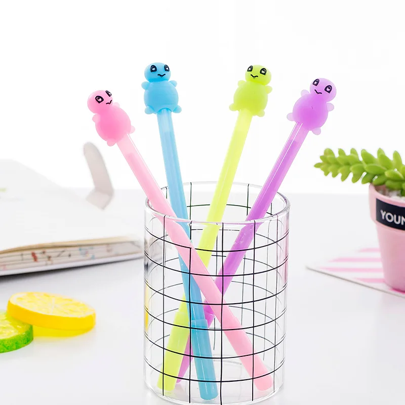 

40 Pcs Creative Candy Color Cute Little Turtle Neutral Pen Black 0.5mm Neutral Pen Learning Supplies Wholesale Stationery