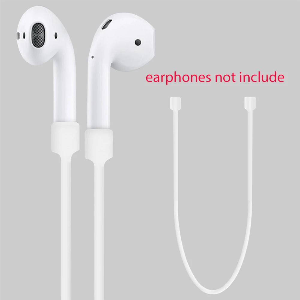 Silicone Neckband Anti-lose Cable for Apple AirPods Bluetooth Earphones Anti-Lost Strap Rope for AirPods Silicone Earphone