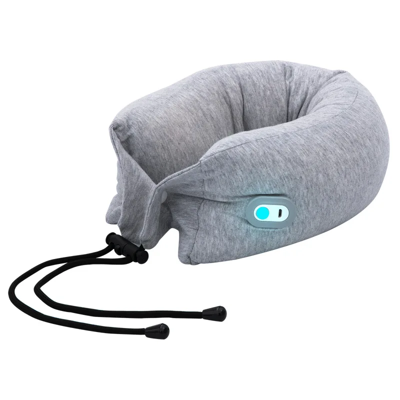 U-type Massage Particles Latex Pillow Electric Cervical Waist Multi-function Vibration Massage Pillow Massager Home Work Relax