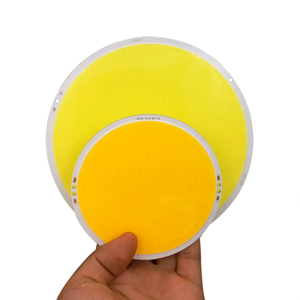 Ультра яркий Мощный круглый COB светодиодный светильник 50 Вт 200 Вт флип-чип на плате 6.3in 5.9in диаметр 12 В комплект COB для DIY автомобильных ламп