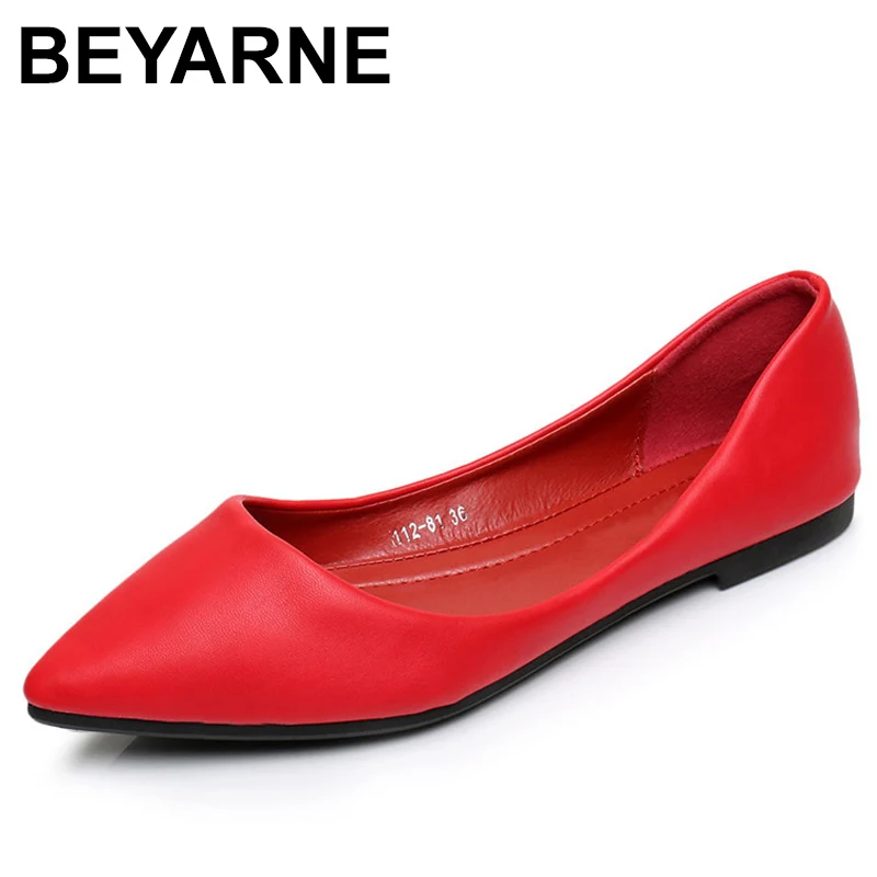 BEYARNEWomens/женские босоножки Женская обувь из натуральной кожи на плоской подошве