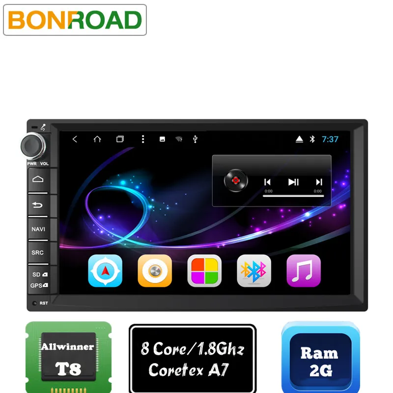Sale Bonroad 707A8D5 7"1024*600 Android 8.1.0 Ram2G Rom32GB Octa Car Stereo Universal For Nissan GPS Radio Audio Player(No DVD) 1