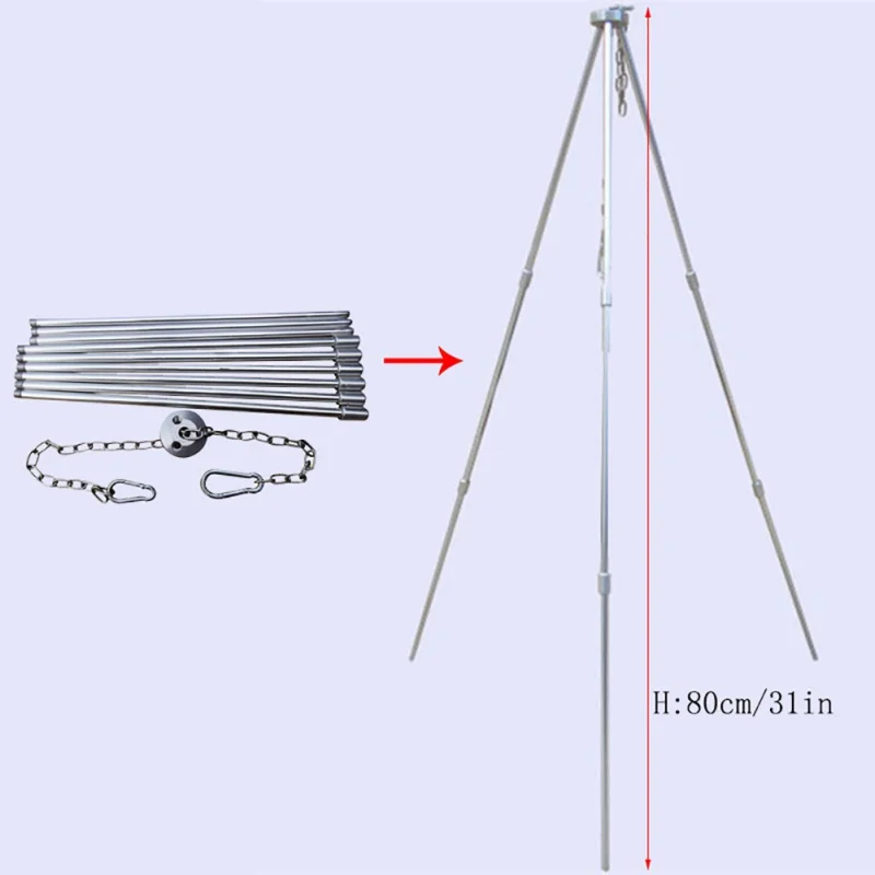 Bonfire штатив кронштейн Открытый Кемпинг треугольник campfire кронштейн подвесной горшок кронштейны наружные гаджеты