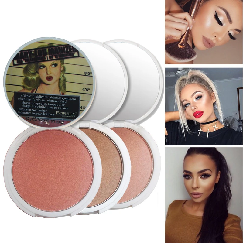 blush bronzer highlighter