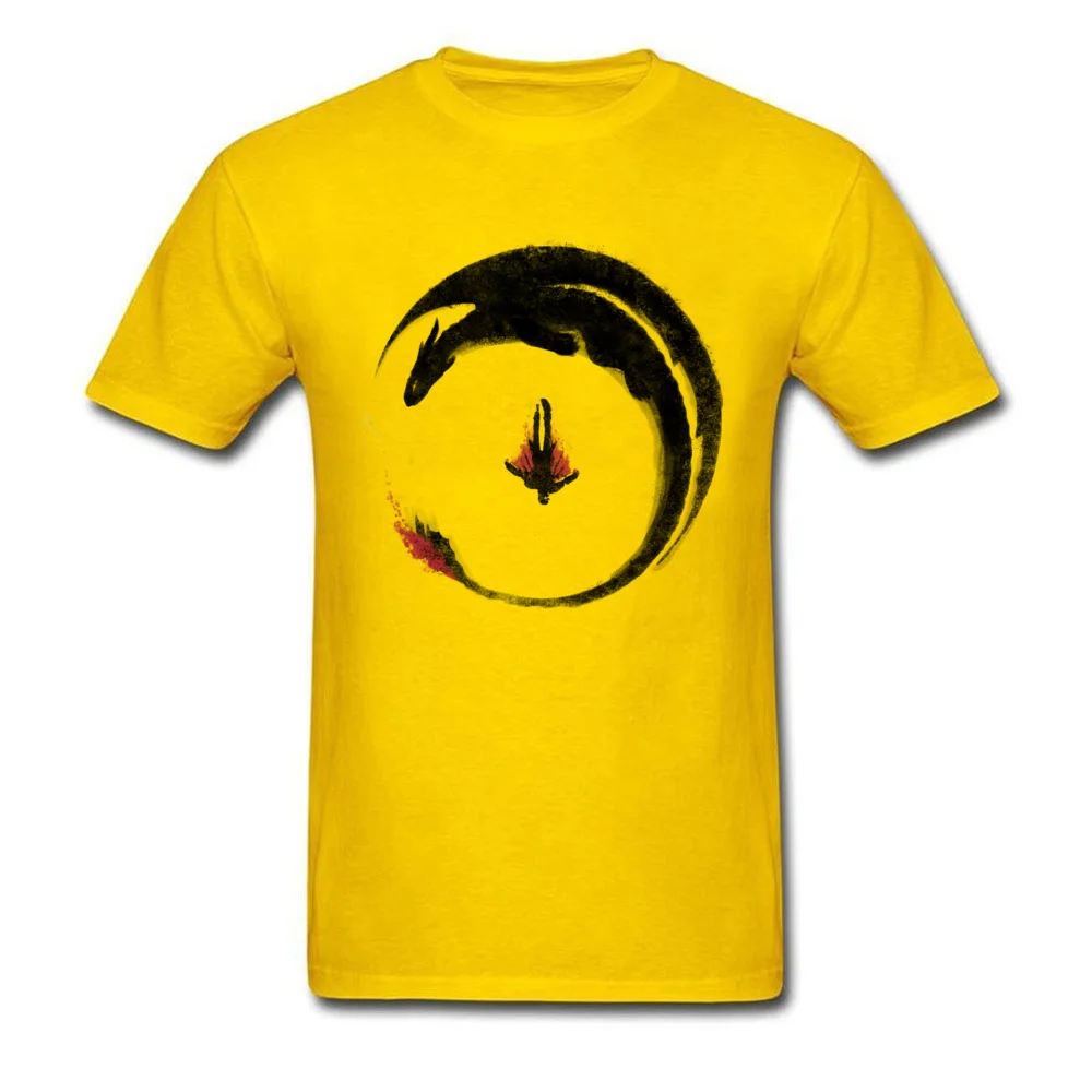  Mens T-Shirt Viking Dragon Emblem Normal Tops Tees 100% Cotton Round Neck Short Sleeve Casual Tops Shirts Summer Viking Dragon Emblem yellow