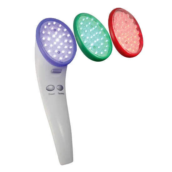 Therapy Trident Light Therapy System Red Blue Green LED Light for Acne Wrinkles and