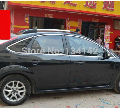 16 шт. хромированная обшивка для окон покрытие на литье под давлением Ford Focus 2005 2006