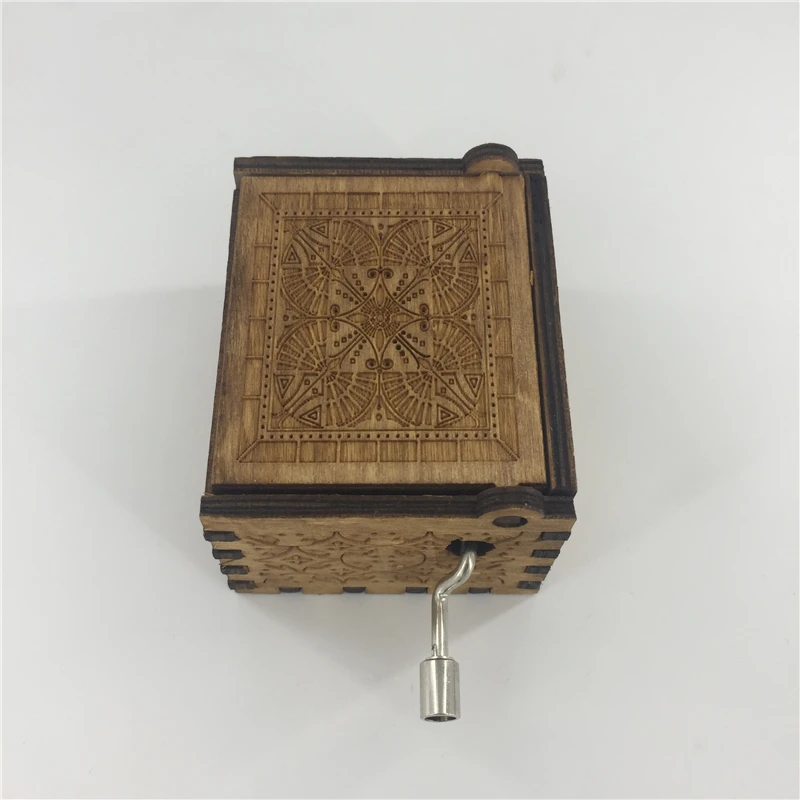 Деревянная музыкальная шкатулка с подвеской "пираты Карибы", тематический медальон Дэви Джонса, деревянная музыкальная шкатулка