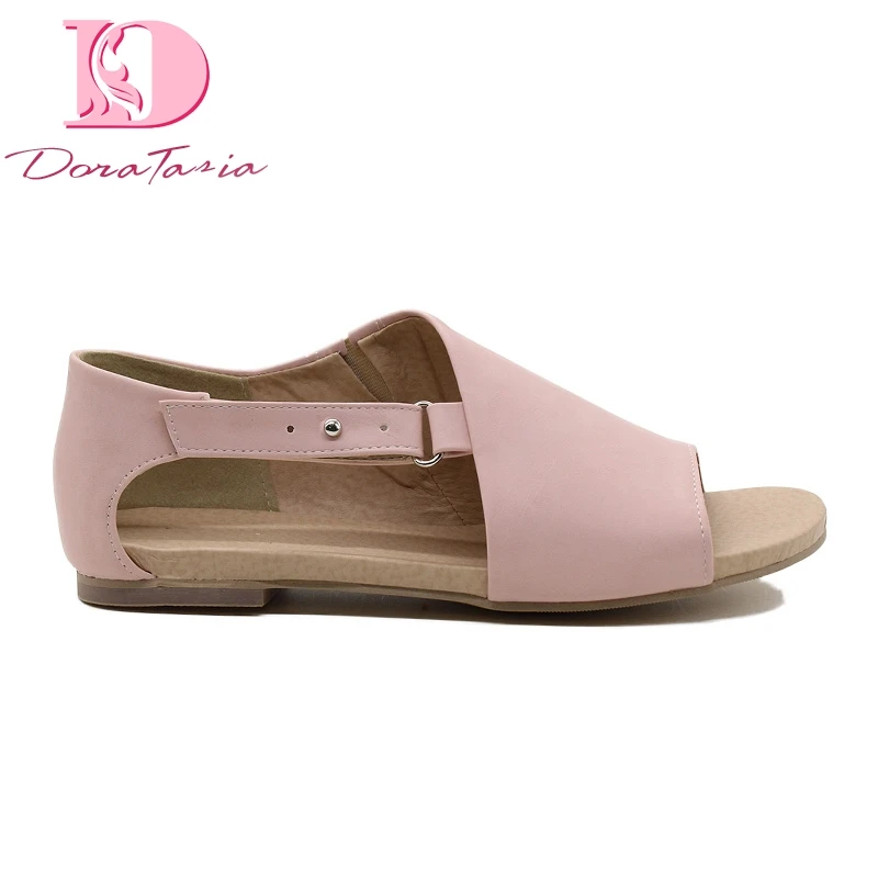 

Doratasia new wholesale Ins style hot pink plus size 43 women's Shoes woman casual open toe woman sandals summer shoes
