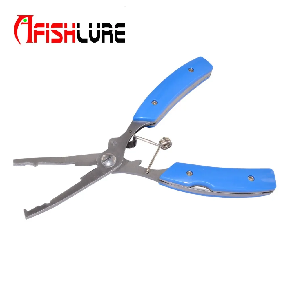 

2 Color Multifunctional Lure Pliers Scissor Braid Line Lure Cutter Hook Remover Tackle Cutting Fish Use Scissors Fishing Tool