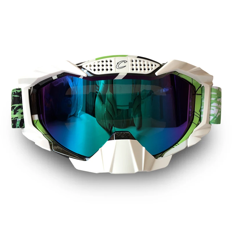 Motorcycle Goggles Glasses Dirt Bike Racing Gafas Moto Shield Visor Rainbow Lenshield visor