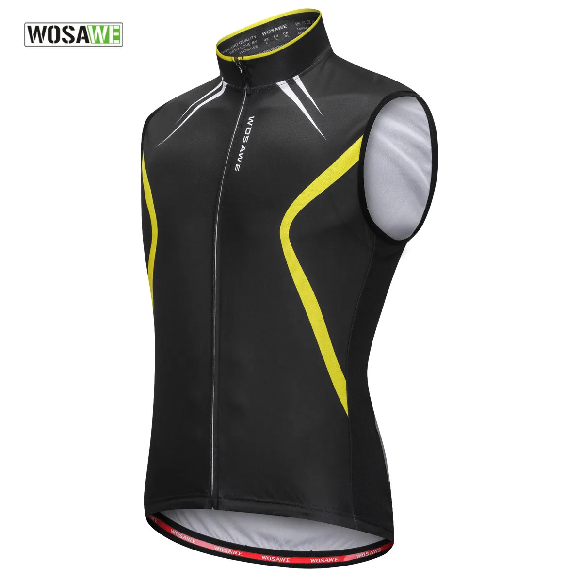 WOSAWE жилет для велоспорта майка Corta Viento Hombre Ciclismo без рукавов Gilet велосипедная