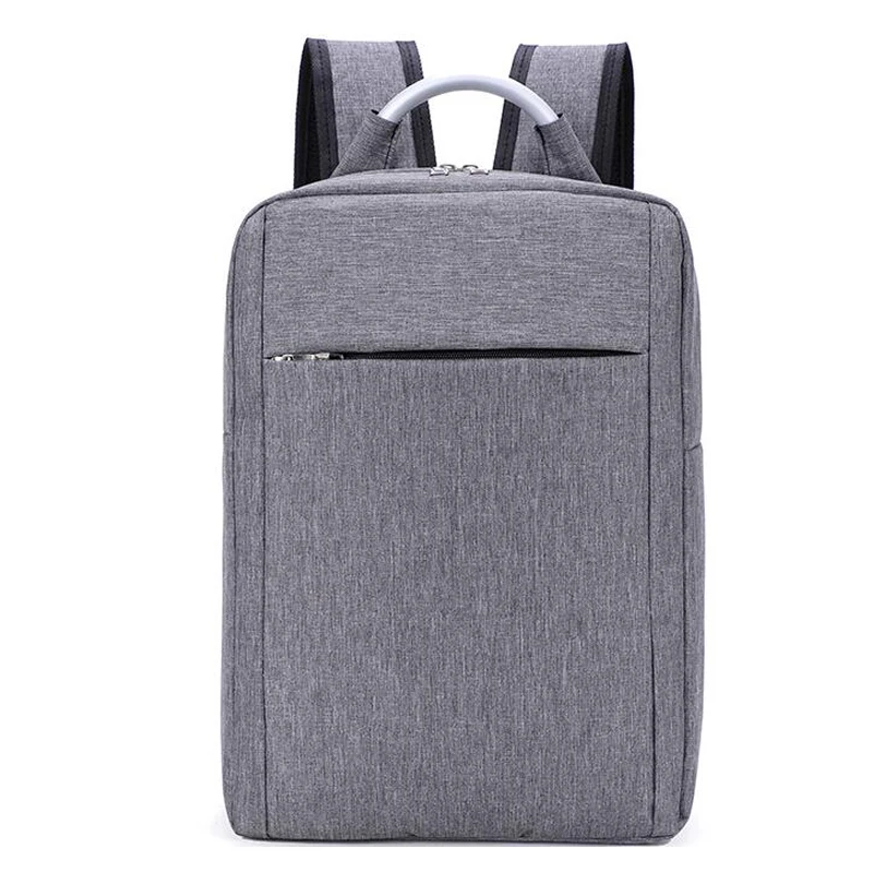 

NPASON 2019 Men's Backpack Double Zipper Shoulder Bag Male New Casual Business Laptop Backpack Canvas Men Black School Backpack