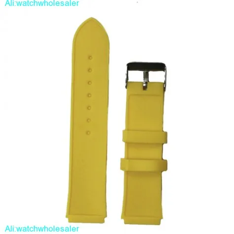22mm Camel Brown Color Silicone Jelly Rubber Unisex Watch Band Strap WB1061Q22JB