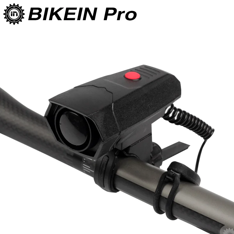 

BIKEIN 120dB Loud Bicycle Electric Horn MTB Handlebar Ring Alarm Bell Plastic Waterproof Cycling Mountain Bike Accessories 69g