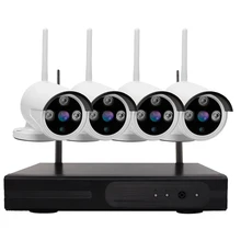 Plug& Play P2P 4CH Беспроводной NVR комплект P2P 720P HD открытый IP видео CCTV Камера Ночное видение Wi-Fi наблюдения Системы