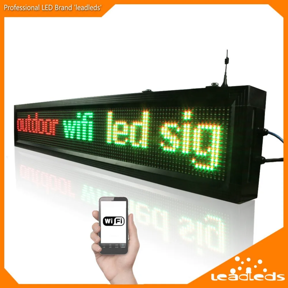40inch P10 Outdoor WIFI Remote Control Led Sign Scrolling Advertising