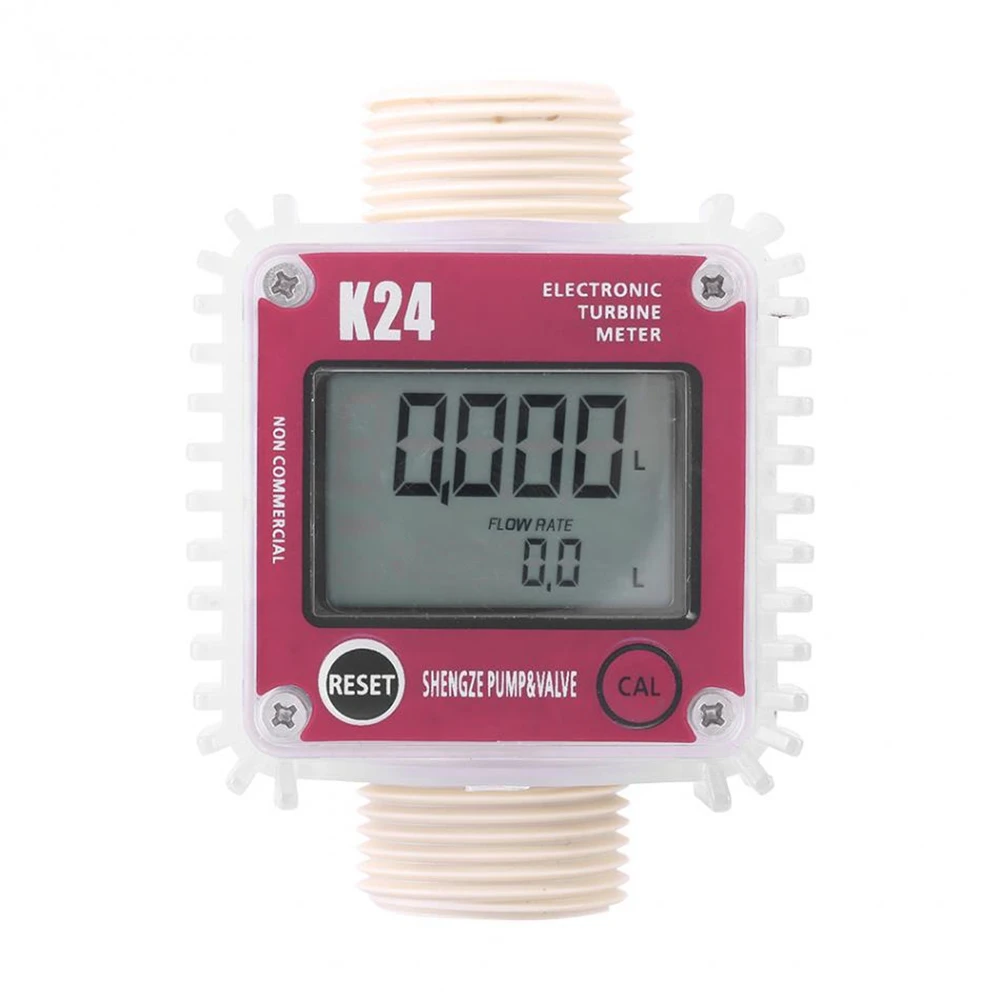 

1" Plastic digital water oil Liquid Diesel Flow meter sensor K24