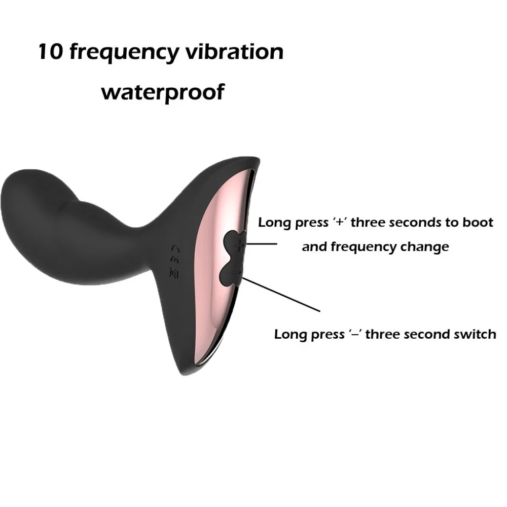 Silicone Waterproof G Point Stimulate Prostate Massager Anal Vibrator Sex Toys Charging Plug | Красота и здоровье