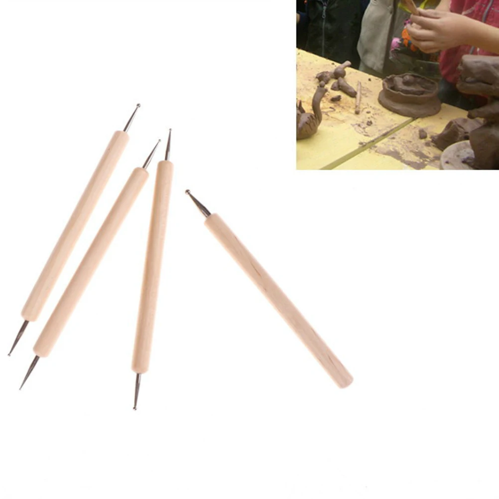 Wholesale 4 Ball Stylus Polymer Clay Pottery Ceramics Sculpting Modeling Handmade Ball Stylus