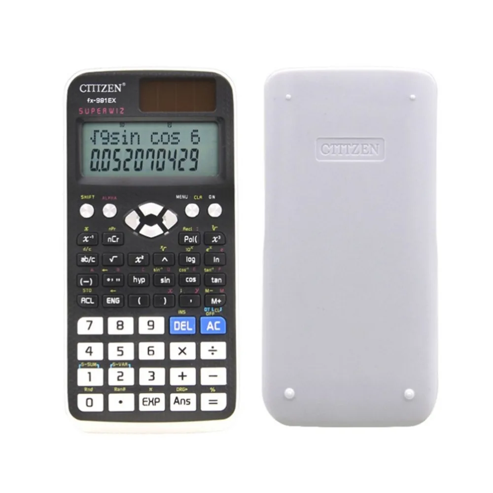 FX-991EX الأسود آلة حاسبة علمية 552 وظائف عالية الدقة شاشة الكريستال السائل المعادلة و نظام حلالا ناقلات الحسابات