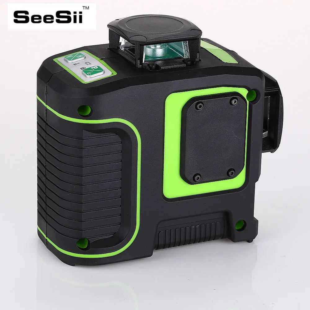 

12 lines 3D Green Niveau Laser Level Detector Nivel Lasers 360 Autonivelante Instrument Lazer Meter For Construction Tool