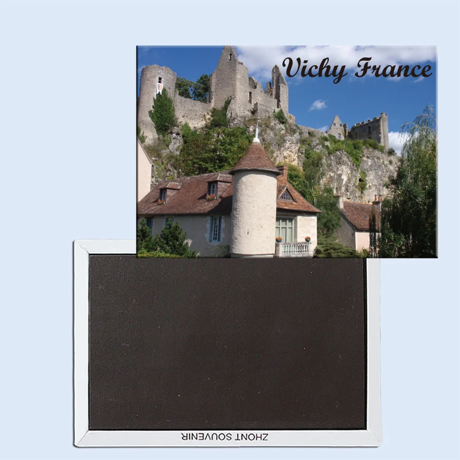 

Castle ruins in Vichy France 24412 Fridge Magnet