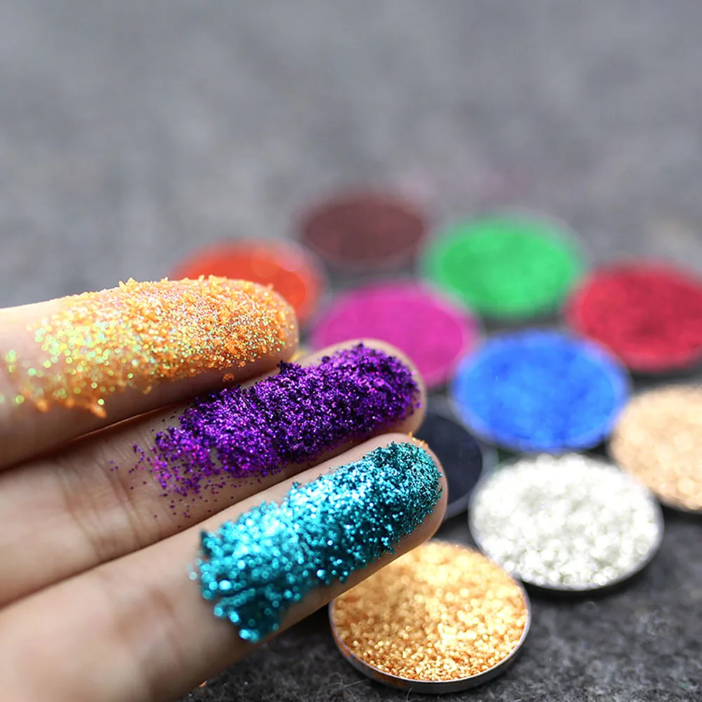 

Single Color Shiny Eyeshadow Palette Makeup Glitter Blingling Eye Shadow Powder Cosmetics MH88