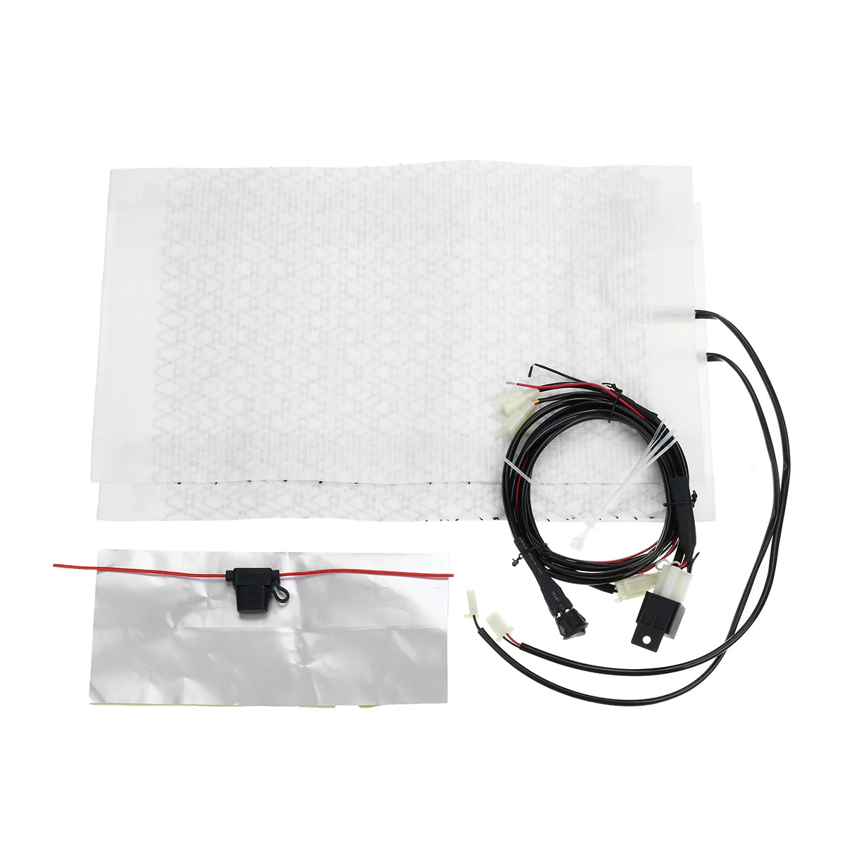 

Universal Carbon Fiber Heater Warmer Seat Heated Pad Kit Motorcycles E-Bike ATV