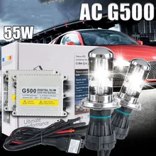 One set Xenon h4 bixenon hid kit AC 12V 55W H4 Bi xenon lamp H4 Hi/lo beam bulb 4300k 5000k 6000k 8000k