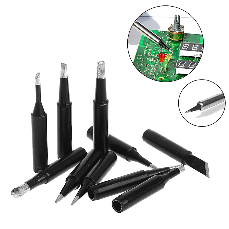 

10pcs/set 900M-T Replacement Solder Soldering Iron Tip For Hakko Station