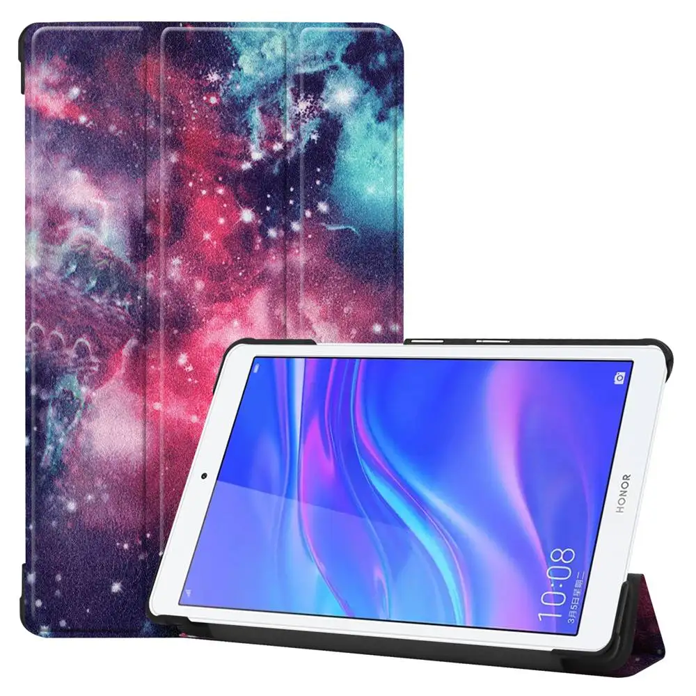 Кожаный чехол для huawei MediaPad T5 8,0 JDN2-W09/AL00 Fundas M5 Lite 8,0 чехол для планшета с откидной подставкой для huawei Honor Pad 5 8,0 чехол - Цвет: Розовый