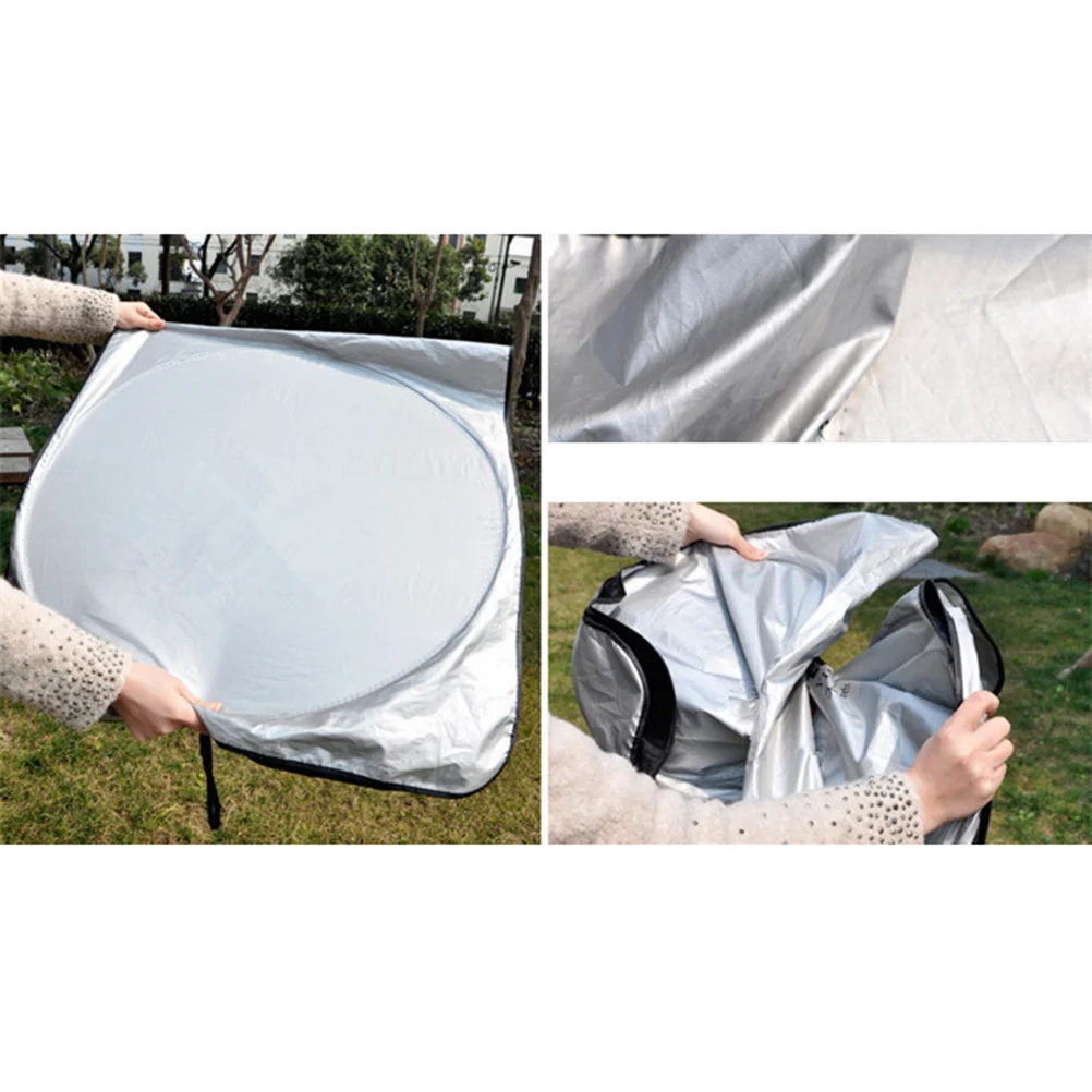 150x70cmCar Sunshade Foldable Windshield Sun Shade Front Cover Shield Film Waterproof UV Blind Visor Protector Parasole Auto