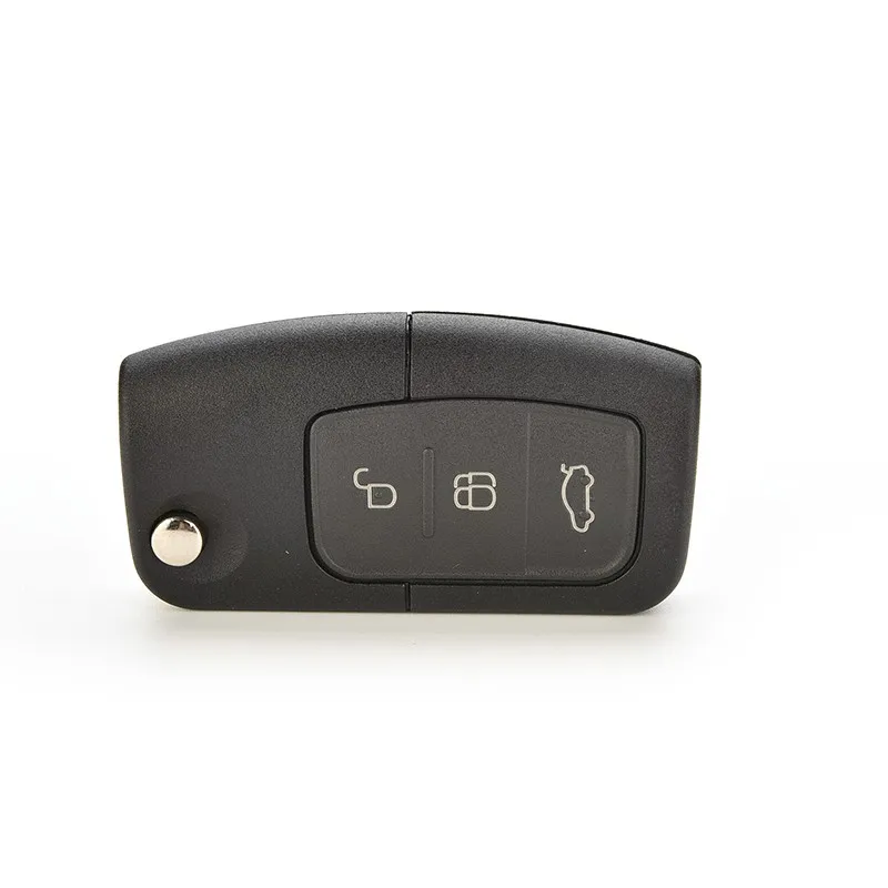 Черный Cambered Flip Keyless Entry Remote Key Shell чехол Замена для автомобиля Фокус Fiesta Mondeo случае заменить