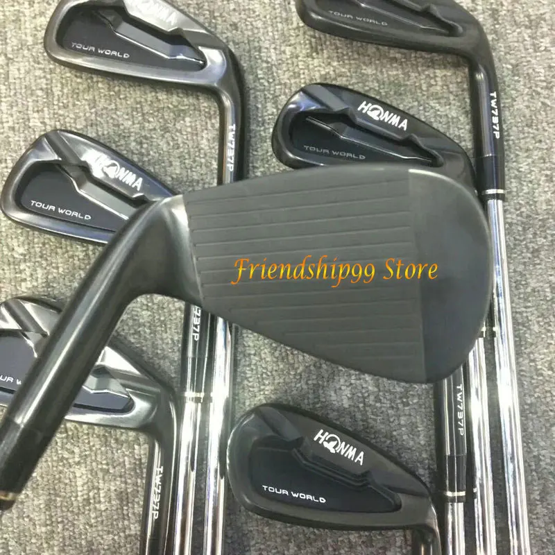 Новые клюшки для гольфа HONMA TW737P черные цветные утюги 3 11.SW клубов графитовый Вал
