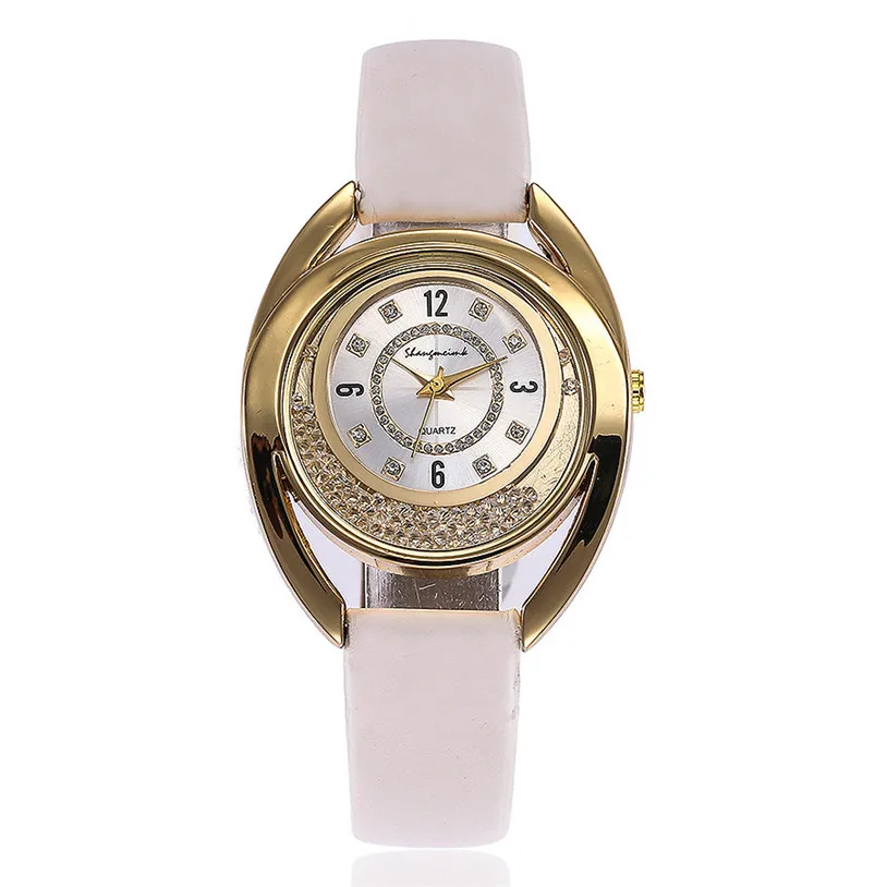 

Luxury Women Watches Relogio Feminino Fashion Leather Ladies Quartz Watch Clock Women Hour White Wristwatch kol saati 5N