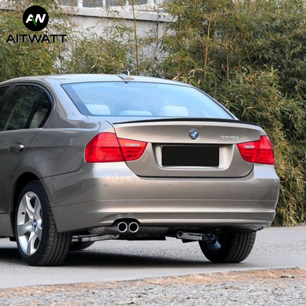 Спойлер для BMW 3 серии E90 320i 318i 325i 330i M3 2005-2012 автомобильный АБС-пластик Неокрашенный Грунтовка задний багажник Багажник крыло спойлер