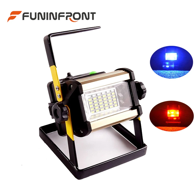 

2400LM 36 led Work Light Rechargeable Water Resistant Outdoor Portable Light LED Work Lampe Lanterna Search Light Spotlight