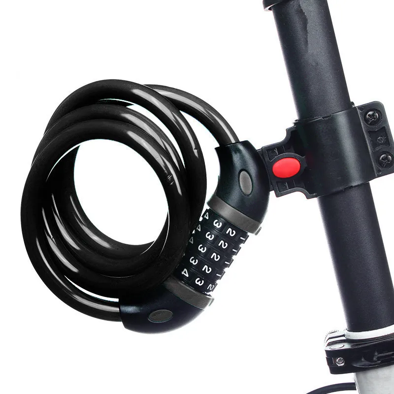 Bicycle Lock Bike Lock Cable Lengthen 1200*12mm Security Cable Colorful