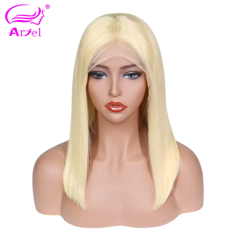 

613 Blonde Short Lace Front Human Hair Wigs Brazilian Straight Remy Ombre Bob Wig 1b/27 99j Grey Blue Pink Lace Front Wigs ARIEL