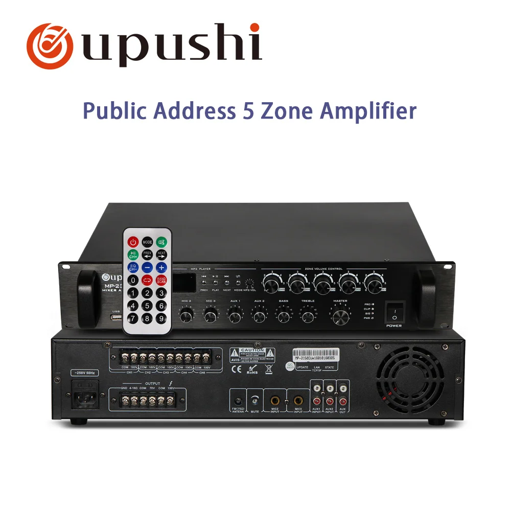 Oupushi PA System 150W Power Amplifier With