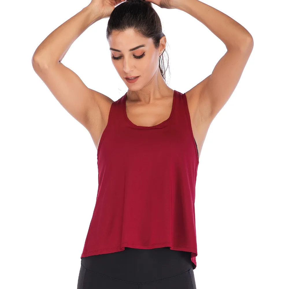 Женский спортивный жилет, тонкая женская рубашка для йоги, укороченный жилет для бега, однотонный эластичный пуловер, футболка для фитнеса, майки, топы для спортзала, тренировки, футболка, блузка