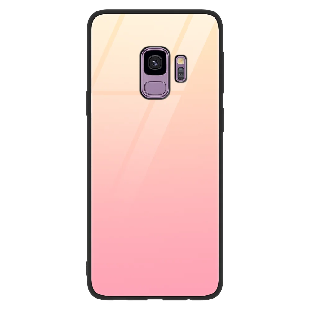 Цветной чехол из закаленного стекла для Samsung Galaxy A50 S10 S9 S8 S10e M10 M20 A7 A8 A6 J4 Plus 2018 Note 8 9 J5