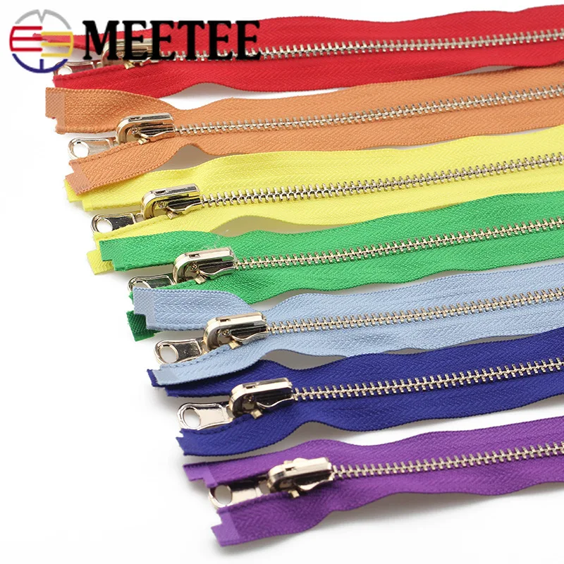 Meetee 2 шт. 60-150 см 5# металлическая вращающаяся застежка-молния с открытым концом для пуховика двусторонняя молния голова пошив одежды «сделай сам» Аксессуары