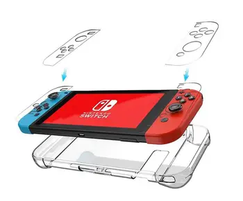 

20pcs/lot Crystal PC Transparent Case For Nintendo Switch NS NX Cases