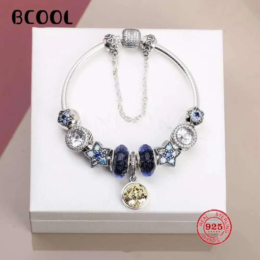 

DIY Jewelry Female Charm Fashion Silver 925 Original Bracelet, Suitable for Female Star Crystal Jewelry Bracelet Jewelry Gift