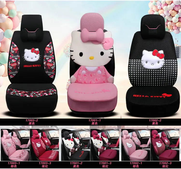 Женский модный универсальный чехол для сиденья с милым рисунком hello kitty