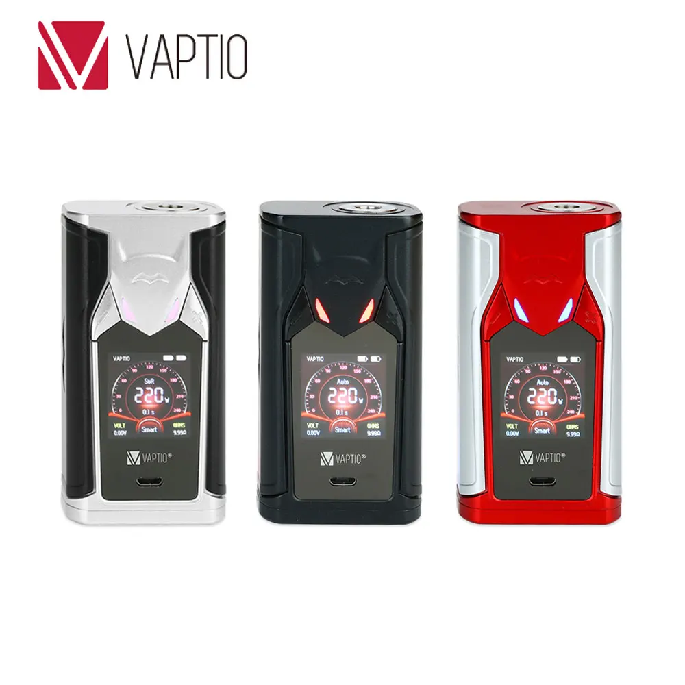 Original 220W Vaptio Super Bat TC Box MOD with 1.3 Inch High-defination Sceeen & LED Lighting System E-cig Vape Super Bat Mod